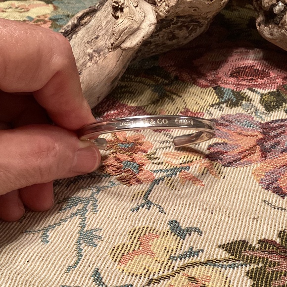 Tiffany 1837 Sterling Silver Narrow Cuff Bracelet - Picture 5 of 5